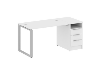 Стол-станция METALL SYSTEM на О-образном м/к с опорной тумбой БО.РС-СТП -1.2 1612*720*750